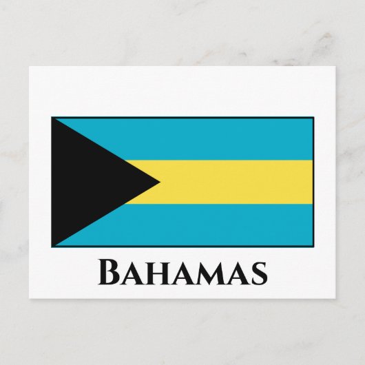 Carte Postale Drapeau des Bahamas (Devant)