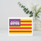 Carte postale Drapeau des Baléares (Debout devant)