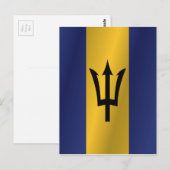 Carte Postale Drapeau des Barbade (Devant / Derrière)