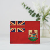 Carte Postale Drapeau des Bermudes (Debout devant)