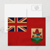 Carte Postale Drapeau des Bermudes (Devant / Derrière)