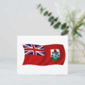 Carte Postale Drapeau des Bermudes (Debout devant)