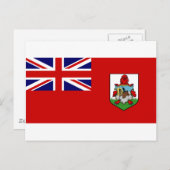 Carte Postale Drapeau des Bermudes BM (Devant / Derrière)