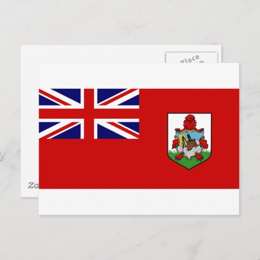 Carte Postale Drapeau des Bermudes BM (Devant / Derrière)