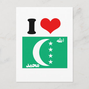 Carte Postale Drapeau des Comores
