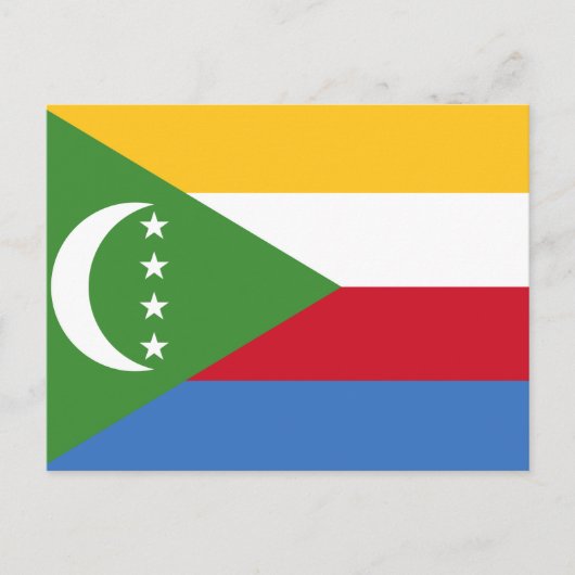 Carte Postale Drapeau des Comores (Devant)
