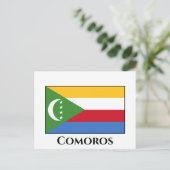 Carte Postale Drapeau des Comores (Debout devant)