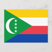Carte Postale Drapeau des Comores (Devant)