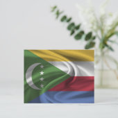 Carte Postale Drapeau des Comores (Debout devant)