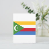 Carte Postale Drapeau des Comores KM (Debout devant)