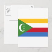 Carte Postale Drapeau des Comores KM (Devant / Derrière)