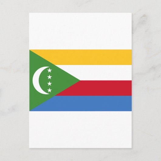 Carte Postale Drapeau des Comores KM (Devant)