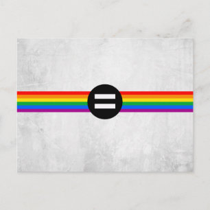 Carte Postale Drapeau des droits gays