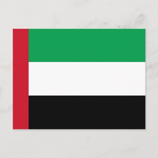 Carte Postale Drapeau des Émirats arabes unis (Devant)