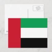 Carte Postale Drapeau des Émirats arabes unis (Devant / Derrière)