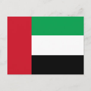 Carte Postale Drapeau des Émirats arabes unis