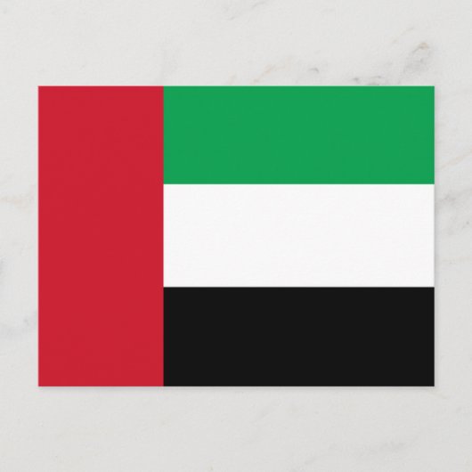 Carte Postale Drapeau des Émirats arabes unis (Devant)