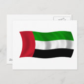 Carte Postale Drapeau des Émirats arabes unis (Devant / Derrière)
