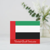 Carte postale drapeau des Émirats arabes unis (Debout devant)