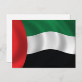 Carte Postale Drapeau des Émirats arabes unis (Devant / Derrière)