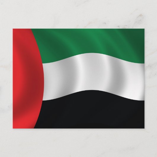 Carte Postale Drapeau des Émirats arabes unis (Devant)