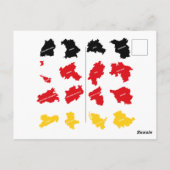 Carte Postale Drapeau des États allemands (Dos)