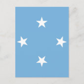 Carte Postale Drapeau des États fédérés de Micronésie (Devant)