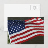 Carte postale Drapeau des États-Unis (Devant / Derrière)