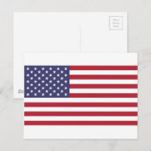 Carte Postale Drapeau des États-Unis (Devant / Derrière)