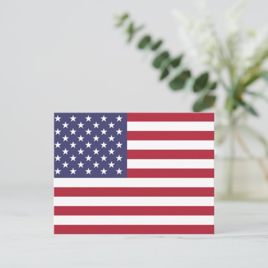 Carte Postale Drapeau des États-Unis (Debout devant)