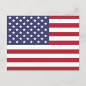 Carte Postale Drapeau des États-Unis (Devant)