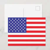 Carte Postale Drapeau des États-Unis d'Amérique (Devant / Derrière)