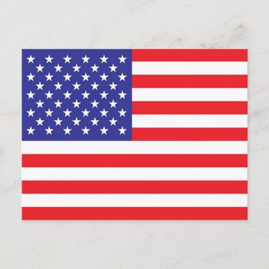 Carte Postale Drapeau des États-Unis d'Amérique (Devant)