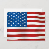 Carte Postale Drapeau des États-Unis d'Amérique (Devant / Derrière)