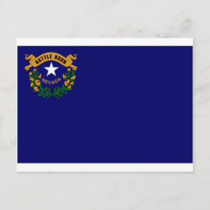 Carte Postale Drapeau des États-Unis du Nevada