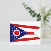 Carte Postale Drapeau des Etats-Unis Ohio (Debout devant)