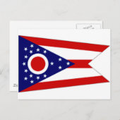 Carte Postale Drapeau des Etats-Unis Ohio (Devant / Derrière)