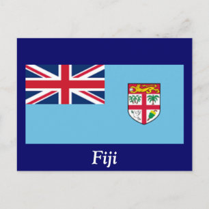 Carte Postale Drapeau des Fidji