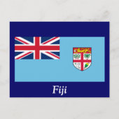 Carte Postale Drapeau des Fidji (Devant)