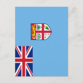 Carte Postale Drapeau des Fidji (Devant)