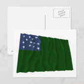 Carte Postale Drapeau des Garçons de Green Mountain (Devant / Derrière)