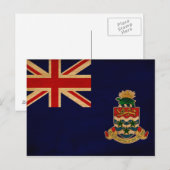 Carte Postale Drapeau des îles Caïmans (Devant / Derrière)