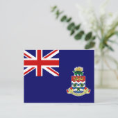 Carte Postale Drapeau des îles Caïmans (Debout devant)