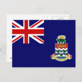 Carte Postale Drapeau des îles Caïmans (Devant / Derrière)