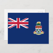 Carte Postale Drapeau des îles Caïmans (Devant / Derrière)