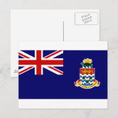 Carte Postale Drapeau des îles Caïmans (Devant / Derrière)
