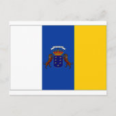 Carte Postale Drapeau des îles Canaries (Devant)