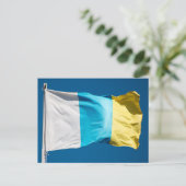 Carte Postale Drapeau des îles Canaries (Debout devant)