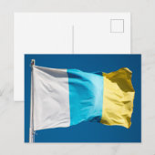 Carte Postale Drapeau des îles Canaries (Devant / Derrière)