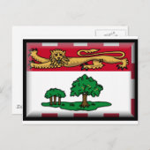 Carte Postale Drapeau des Îles-du-Prince-Édouard (Canada) (Devant / Derrière)